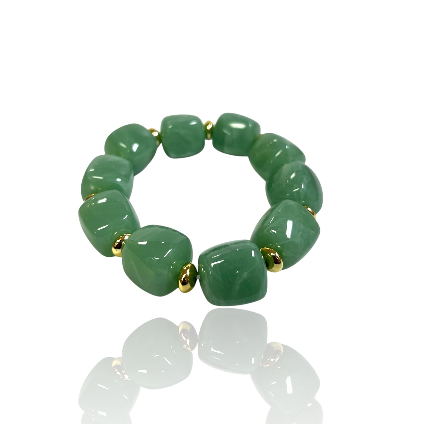 Resin bead bracelets