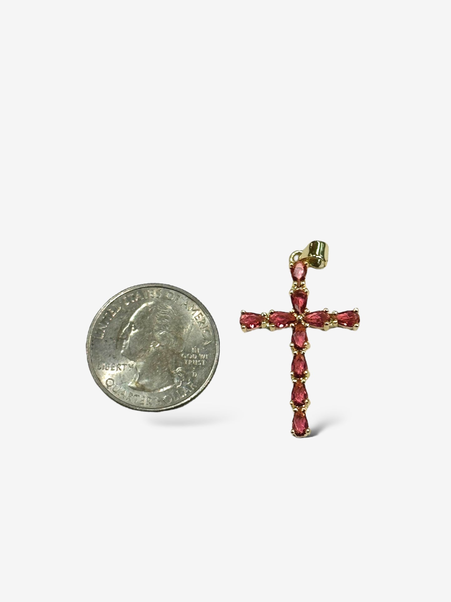 Hydroquartz Cross Charm