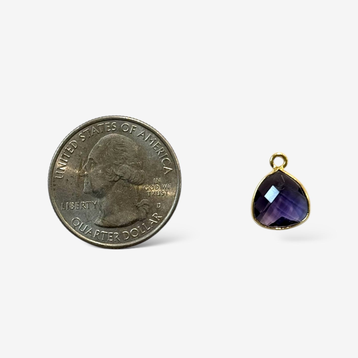 Faceted Hydroquartz Pendant