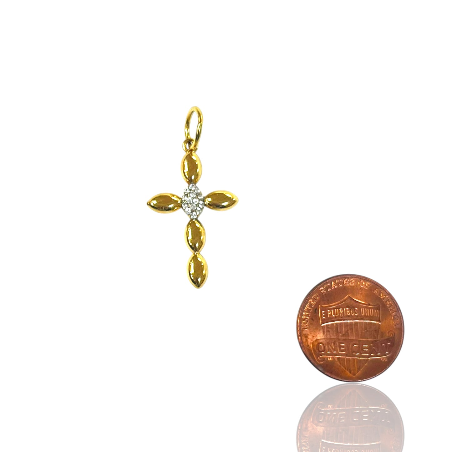 Golden Cross Charm
