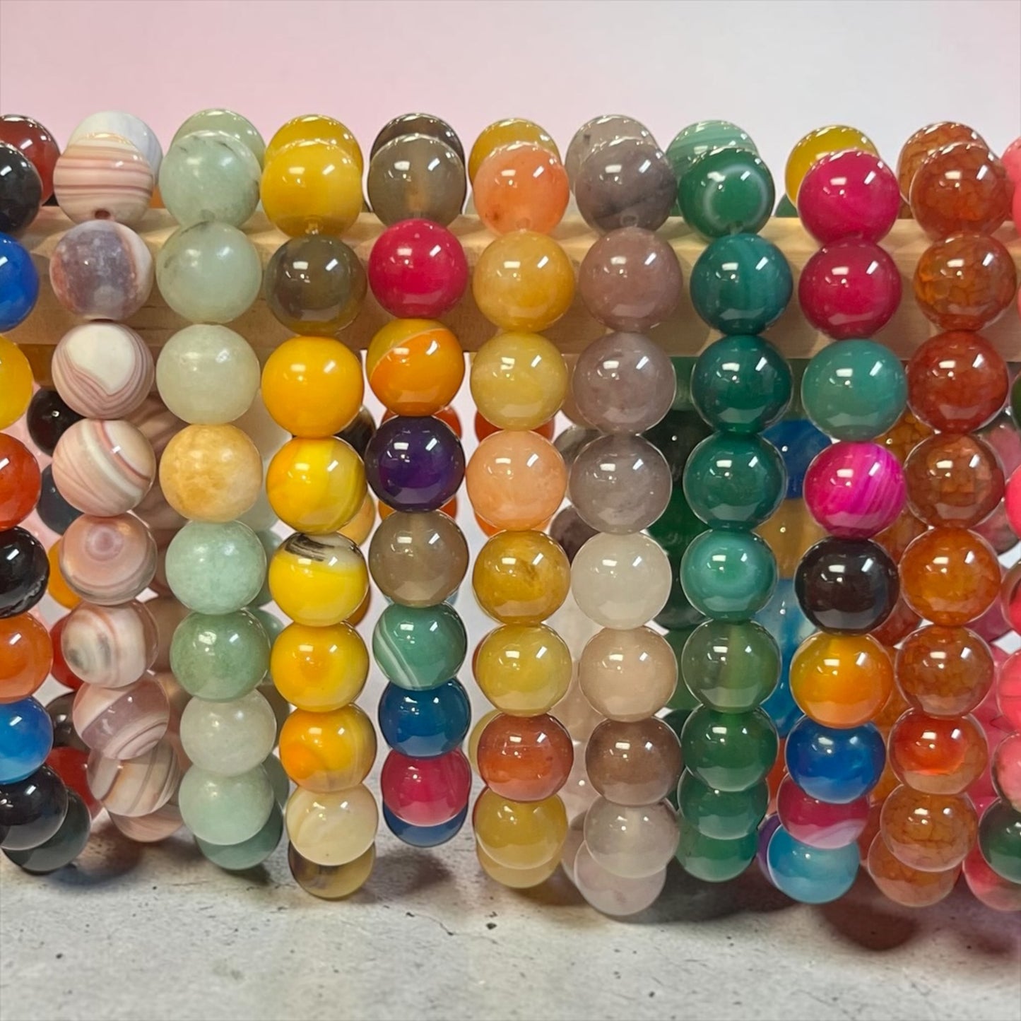 10mm bead bracelets - 2