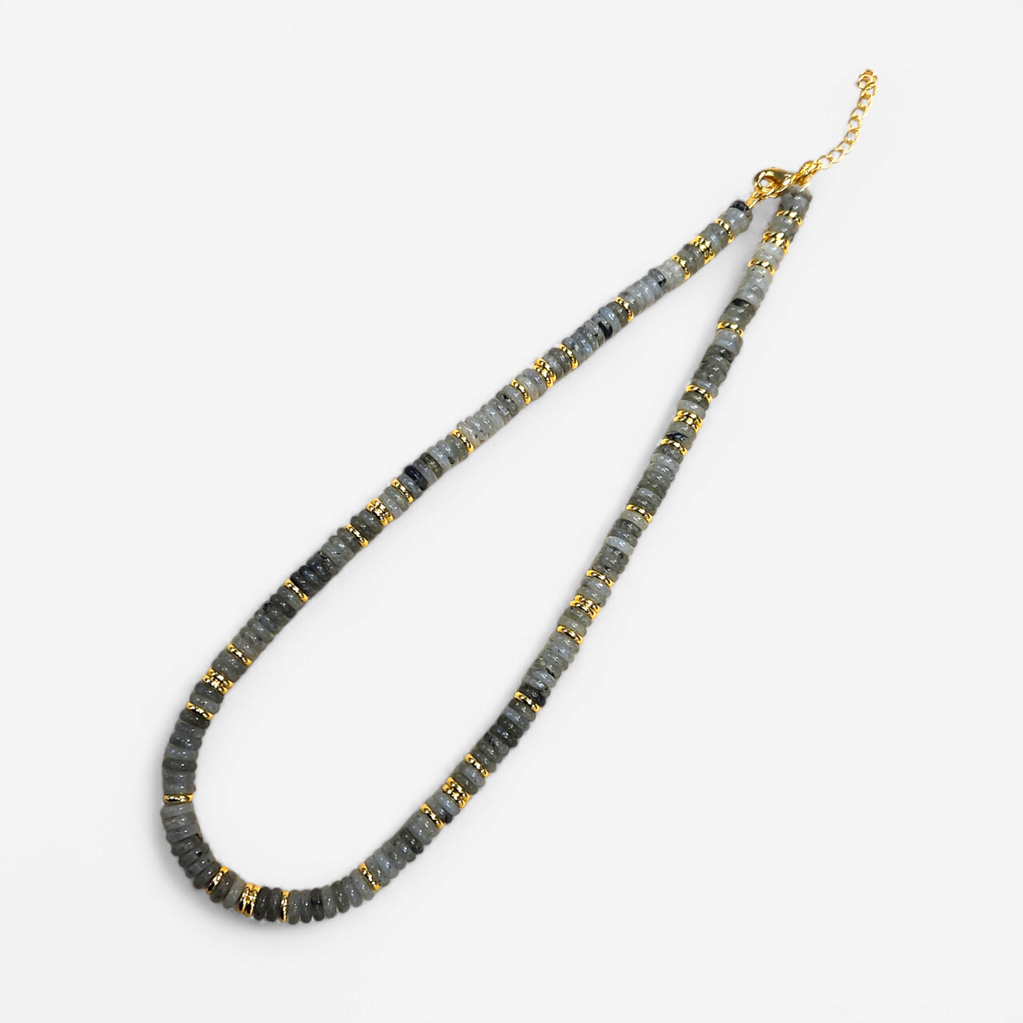 Ethereal Bead Necklaces grey