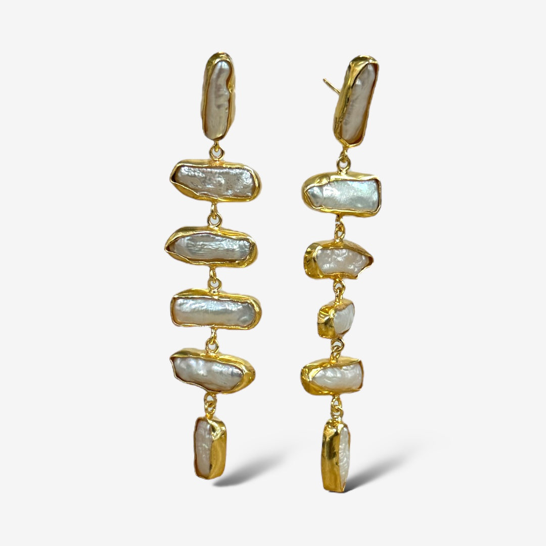 Layered Pearl Earring