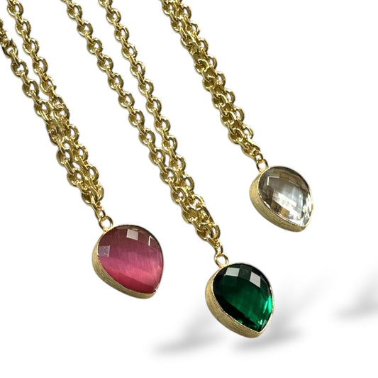 Dewdrop necklaces