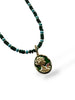 Forest hues necklace with green charm