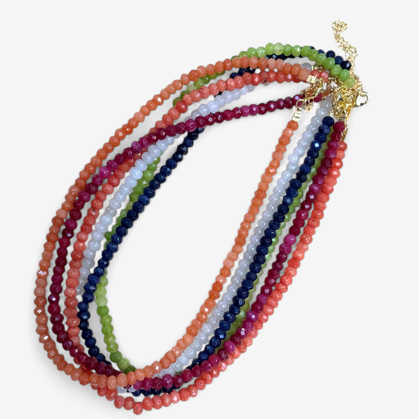 Faceted Bead Necklaces 6mm