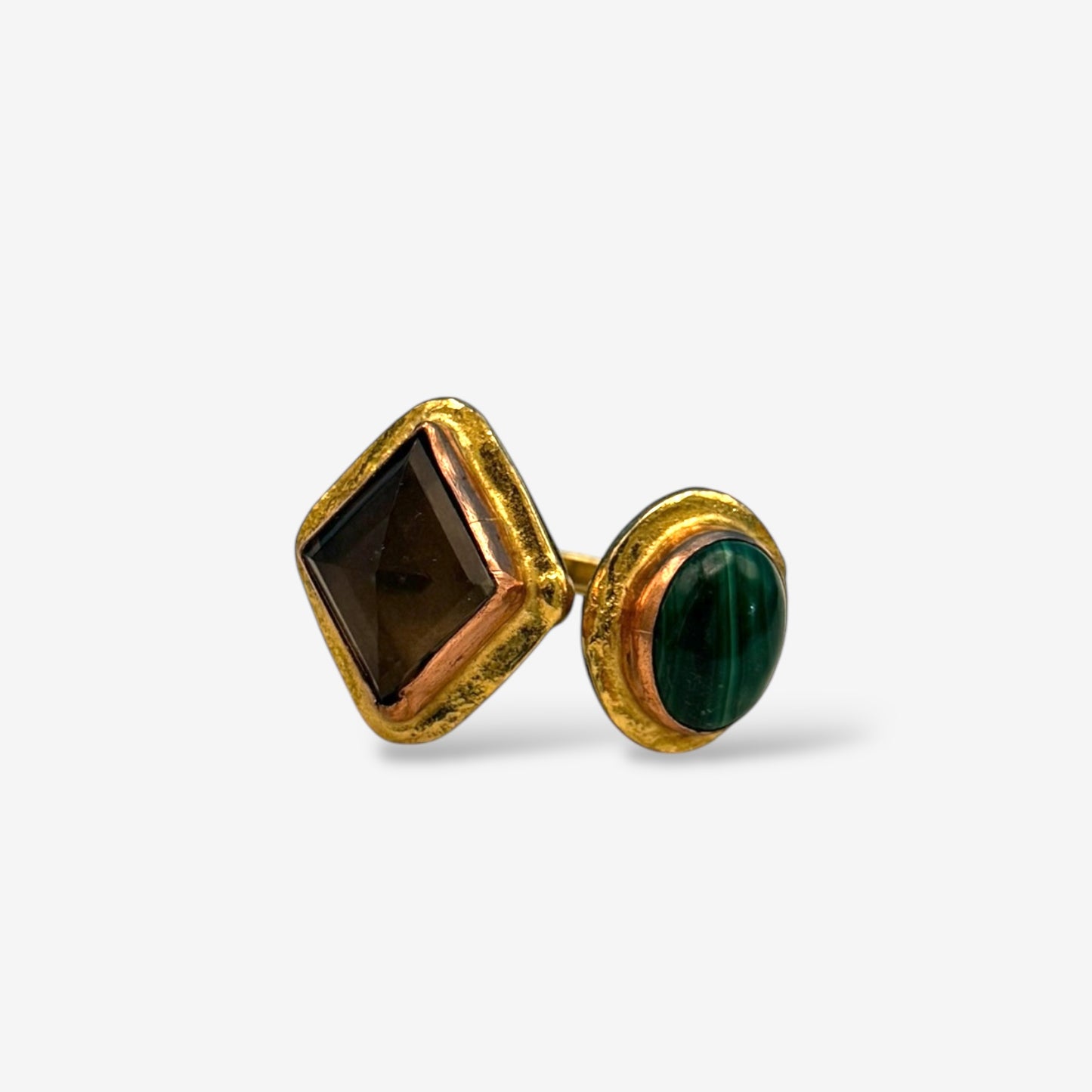 Smoky Quartz - Malachite