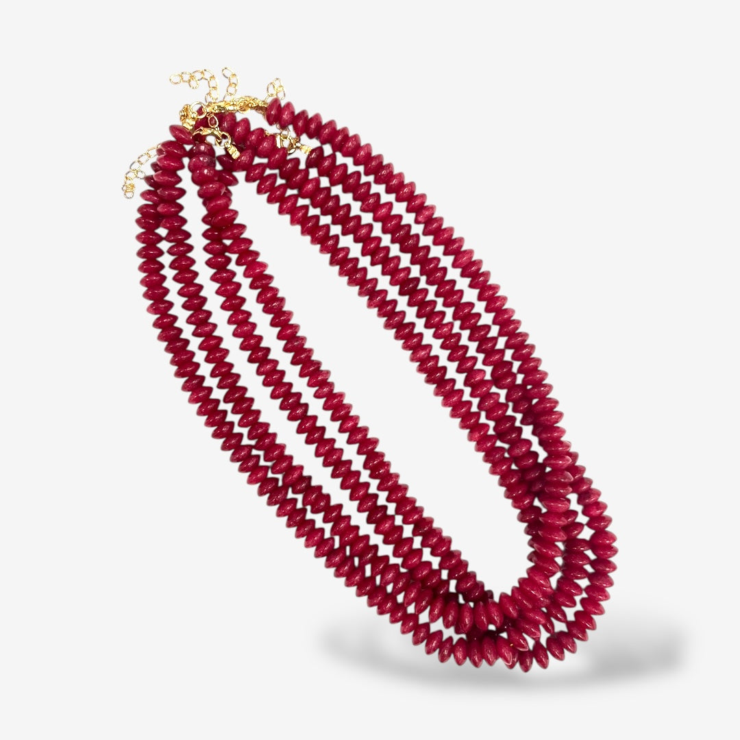 8mm Saucer Bead Necklaces