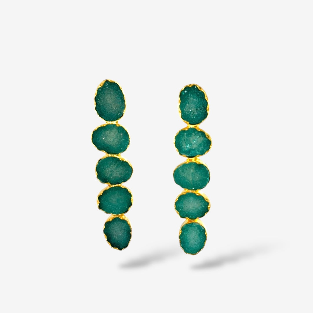 DRUZY 5 DROP EARRINGS