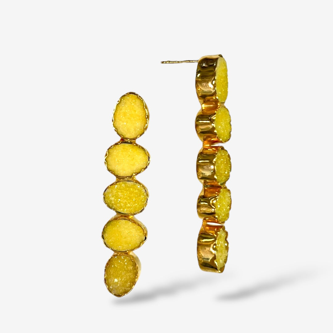 DRUZY 5 DROP EARRINGS