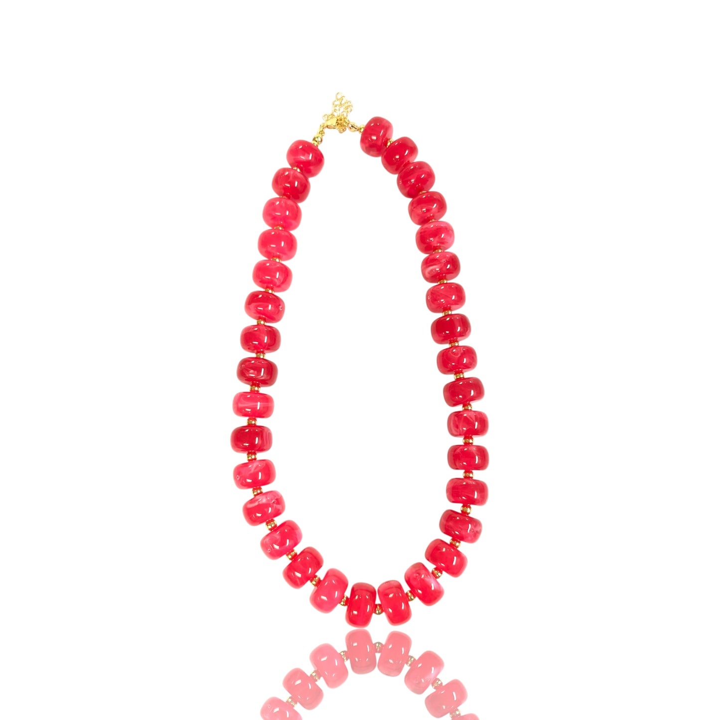 Disk Resin Bead choker