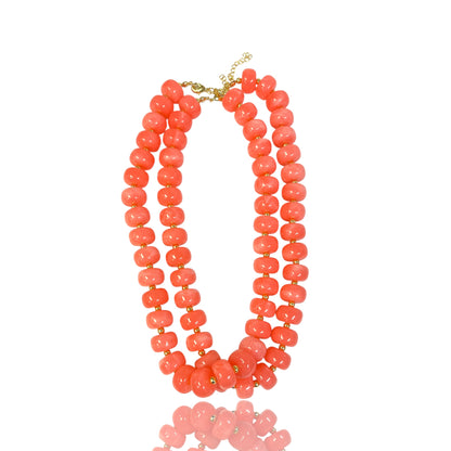 Disk Resin Bead choker