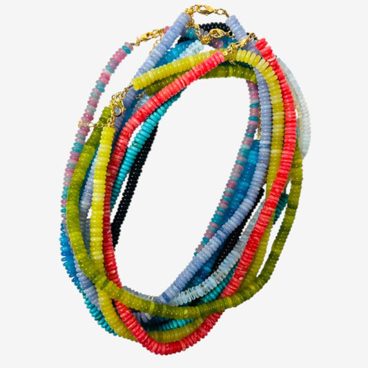 6 mm Disc Bead Necklaces