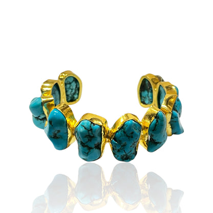 Iris Raw Stone Cuff