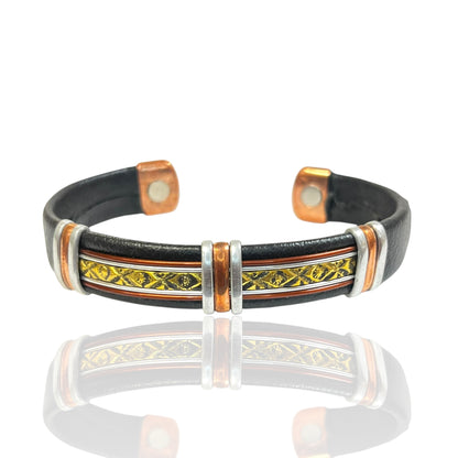 Leather Copper Cuff