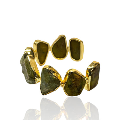 Iris Raw Stone Cuff