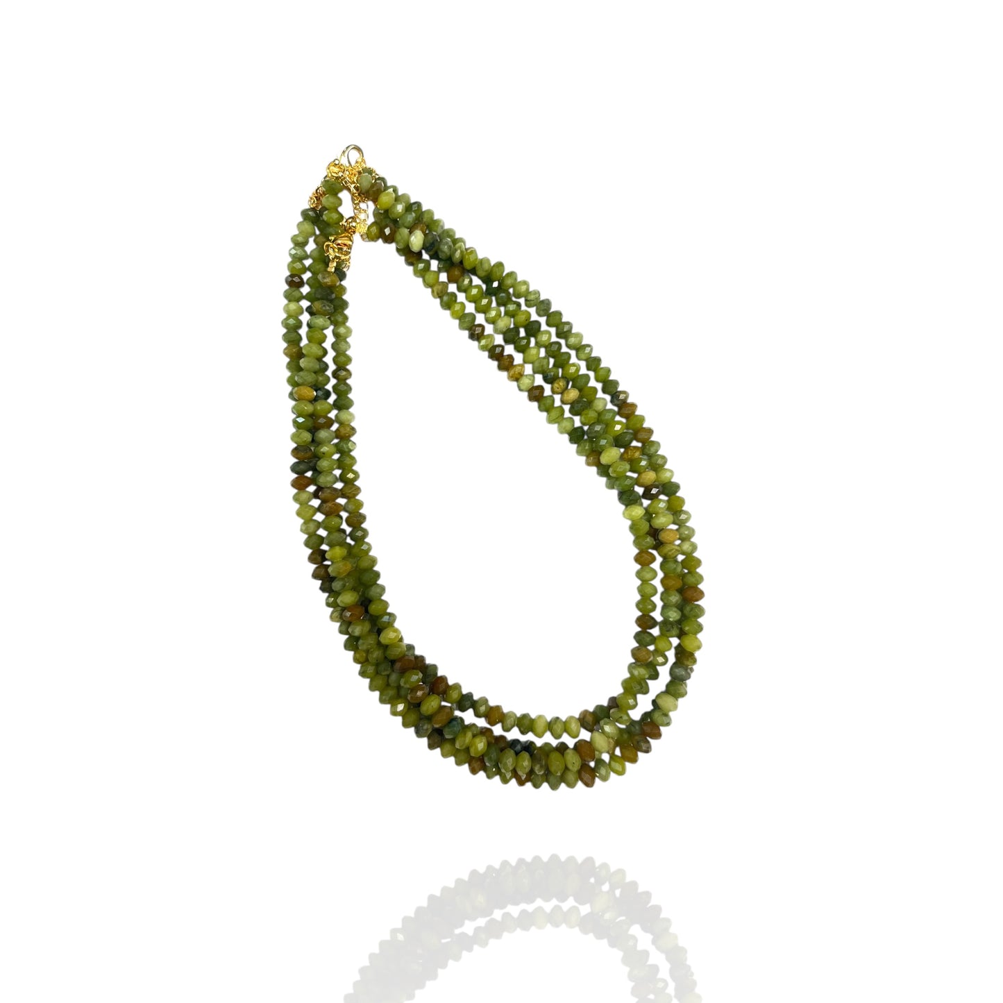 Faceted Bead Necklaces 6mm - Natural Stone