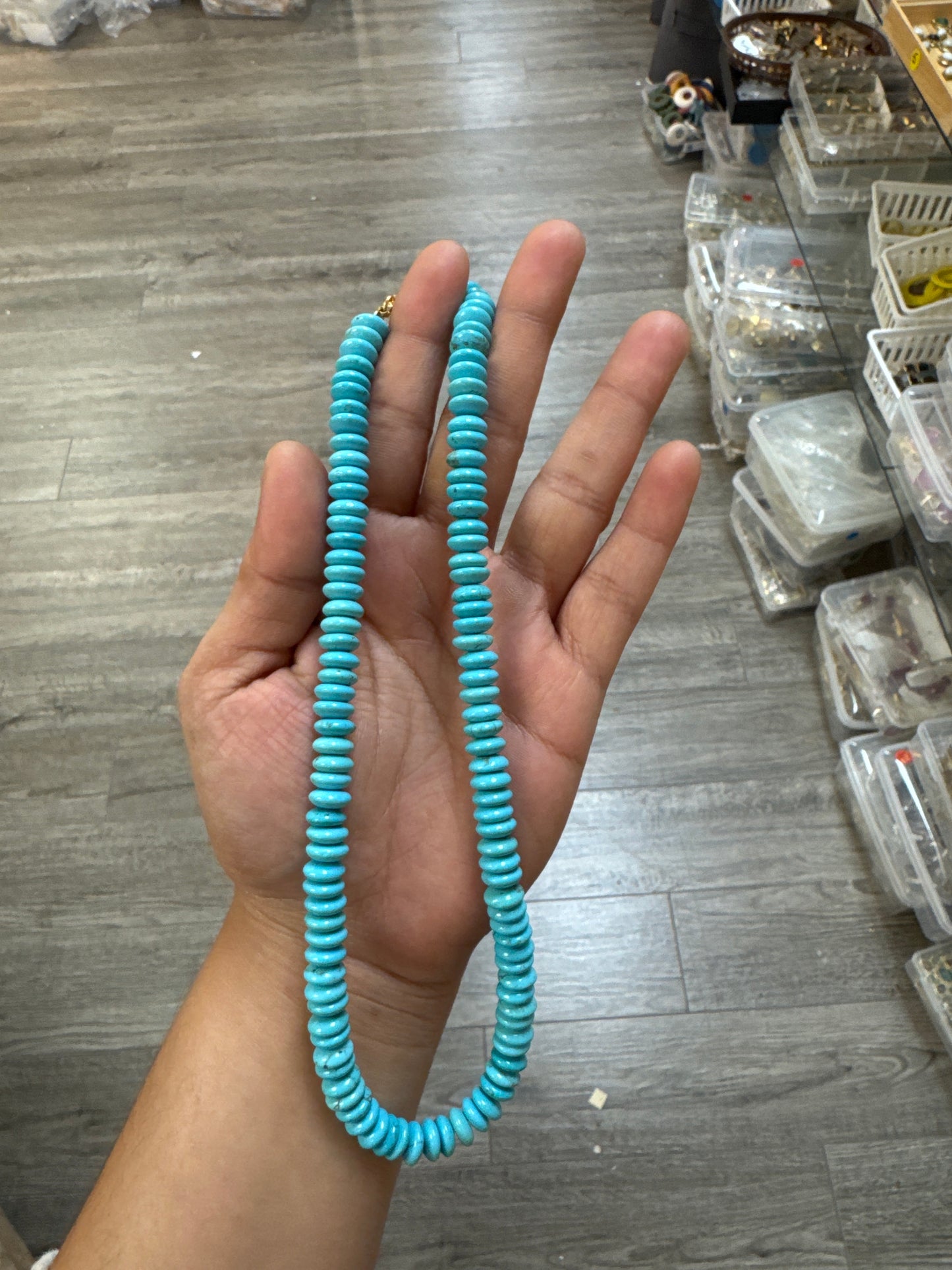 8mm Saucer Bead Necklaces