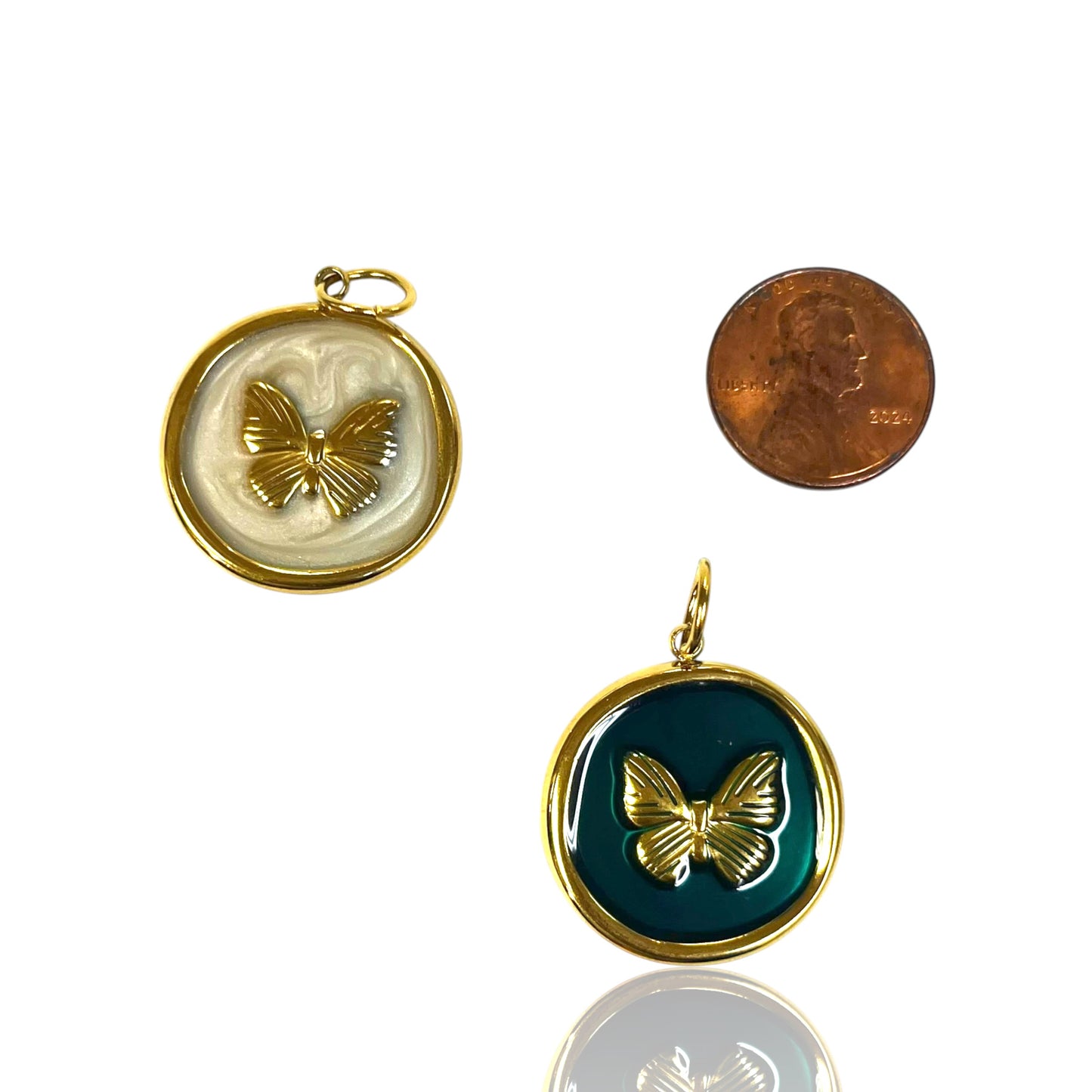 Butterfly Coin Charm
