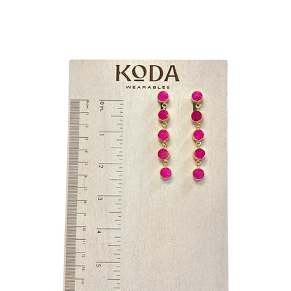 DRUZY DANGLE EARRINGS