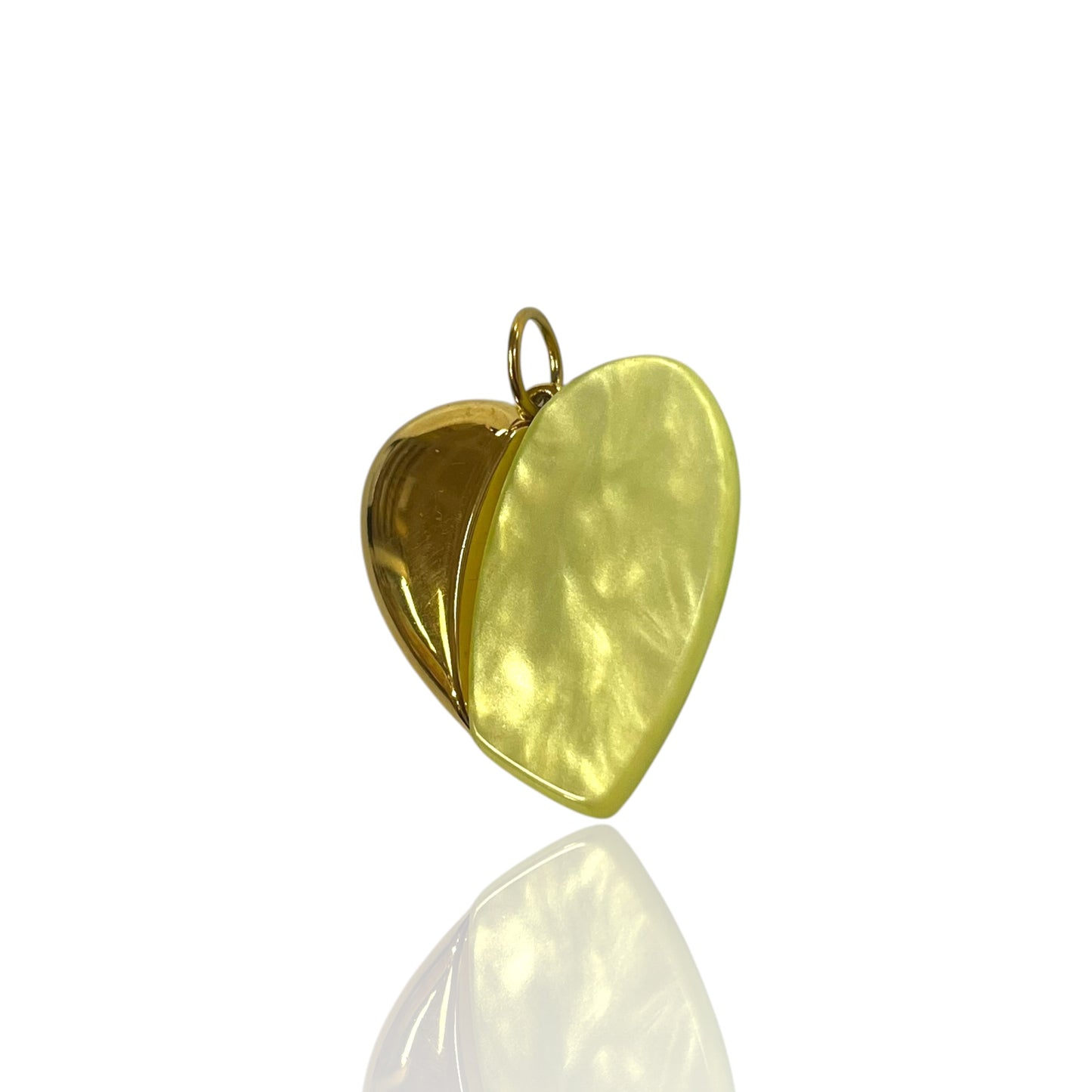 Split heart Charm