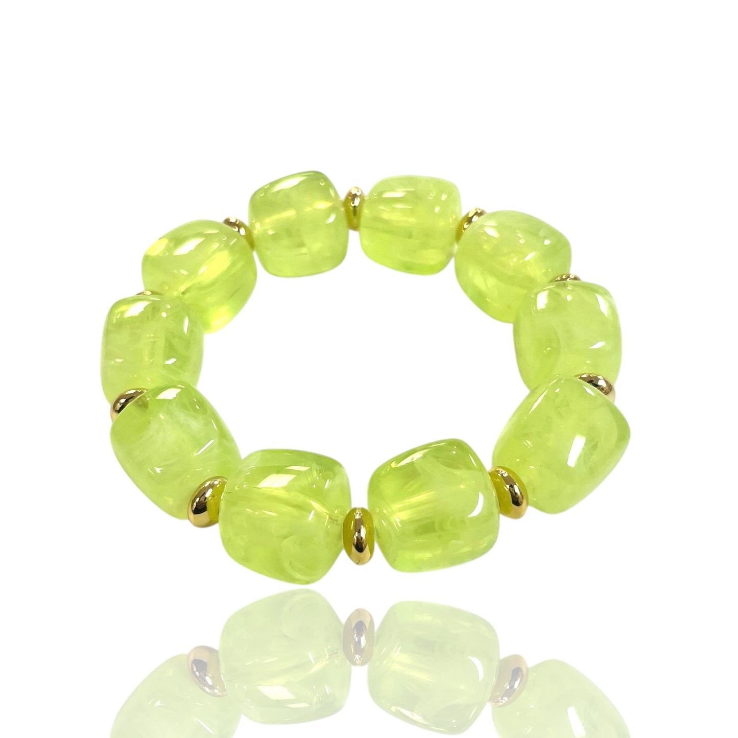 Resin bead bracelets
