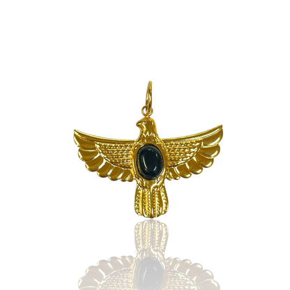 Onyx Eagle Charm
