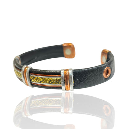 Leather Copper Cuff
