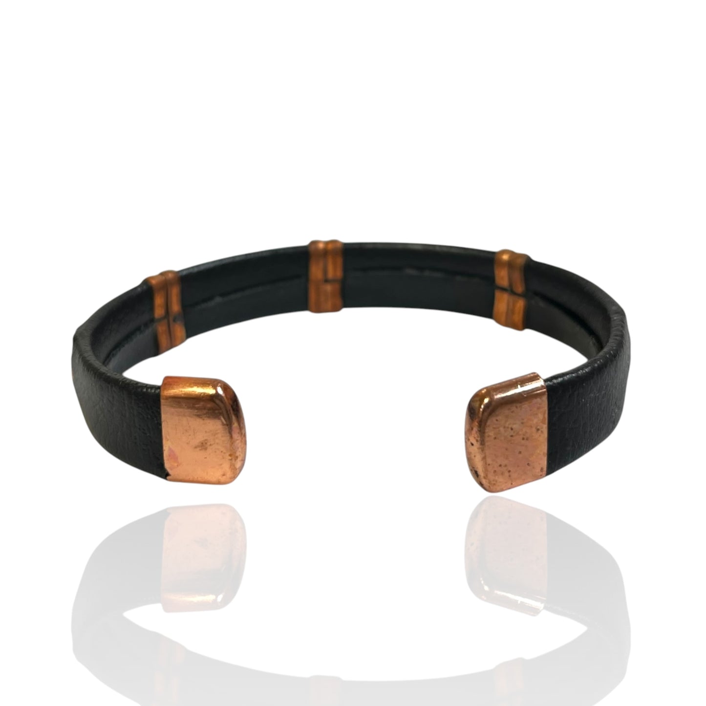 Leather Copper Cuff