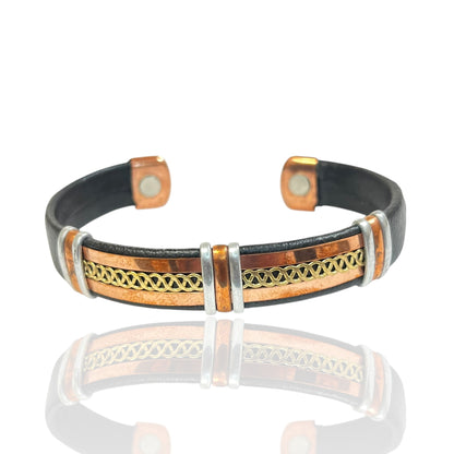 Leather Copper Cuff