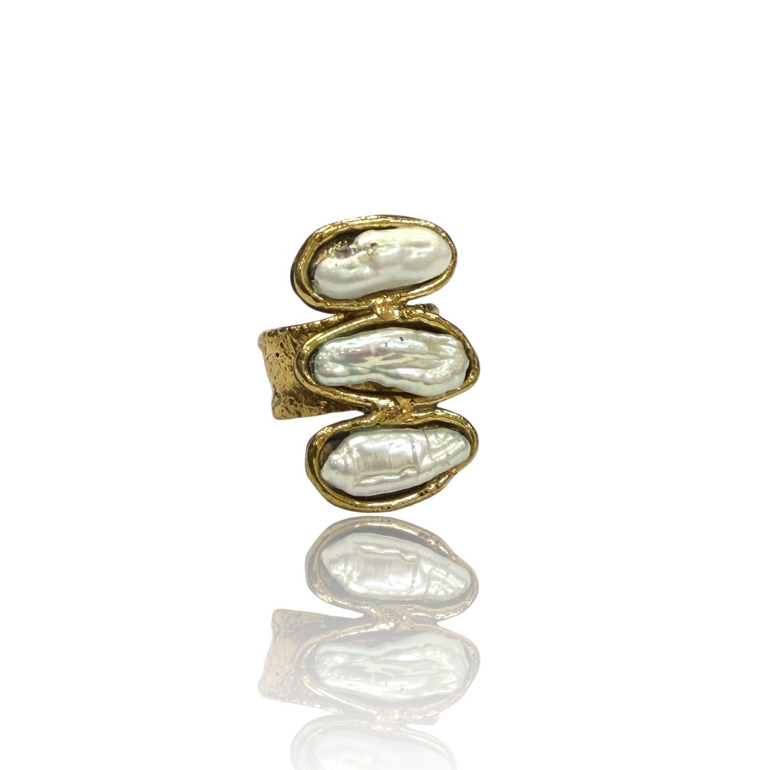 Trinity Pearl Ring
