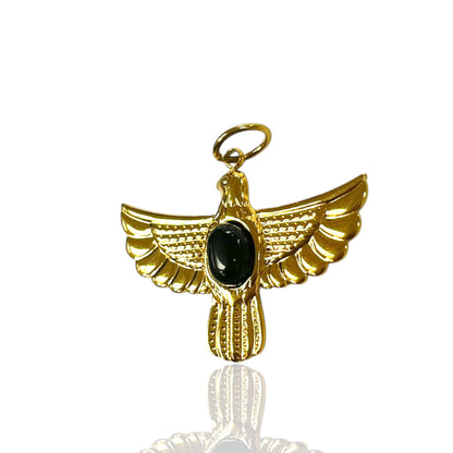 Onyx Eagle Charm