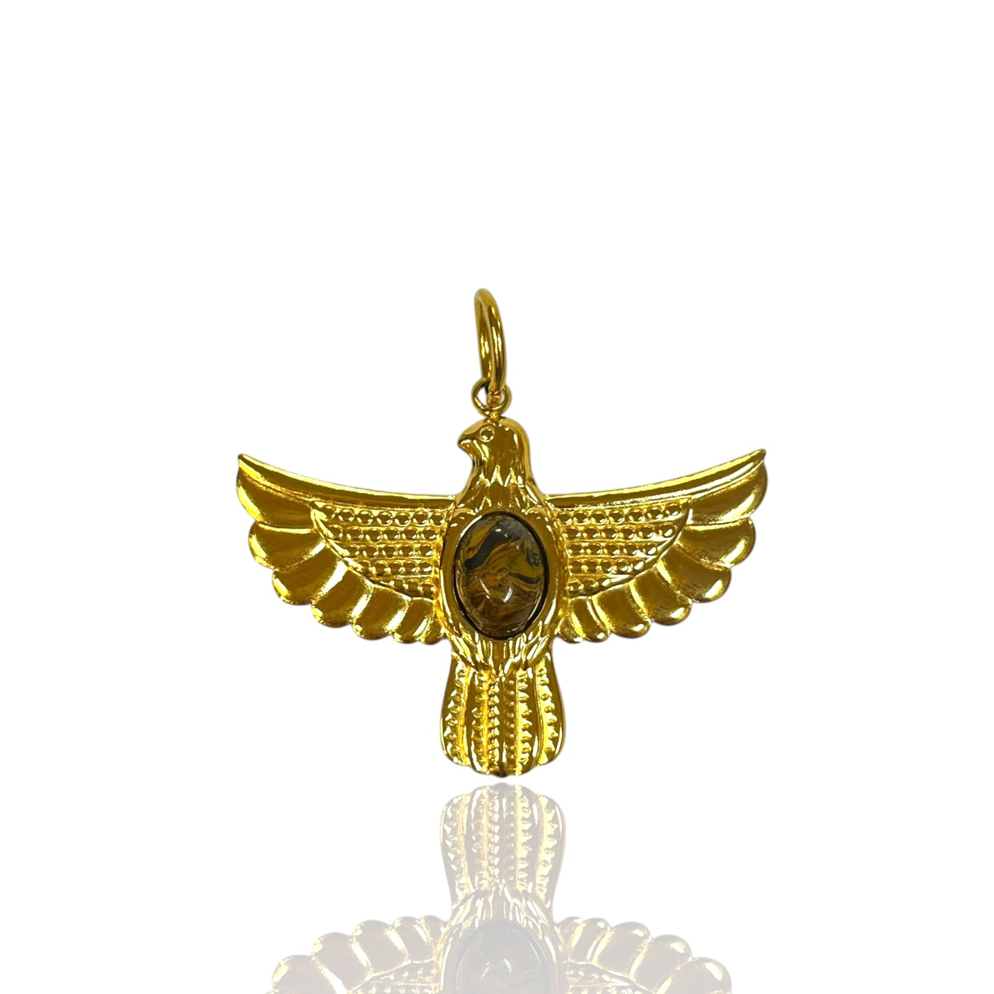 Onyx Eagle Charm