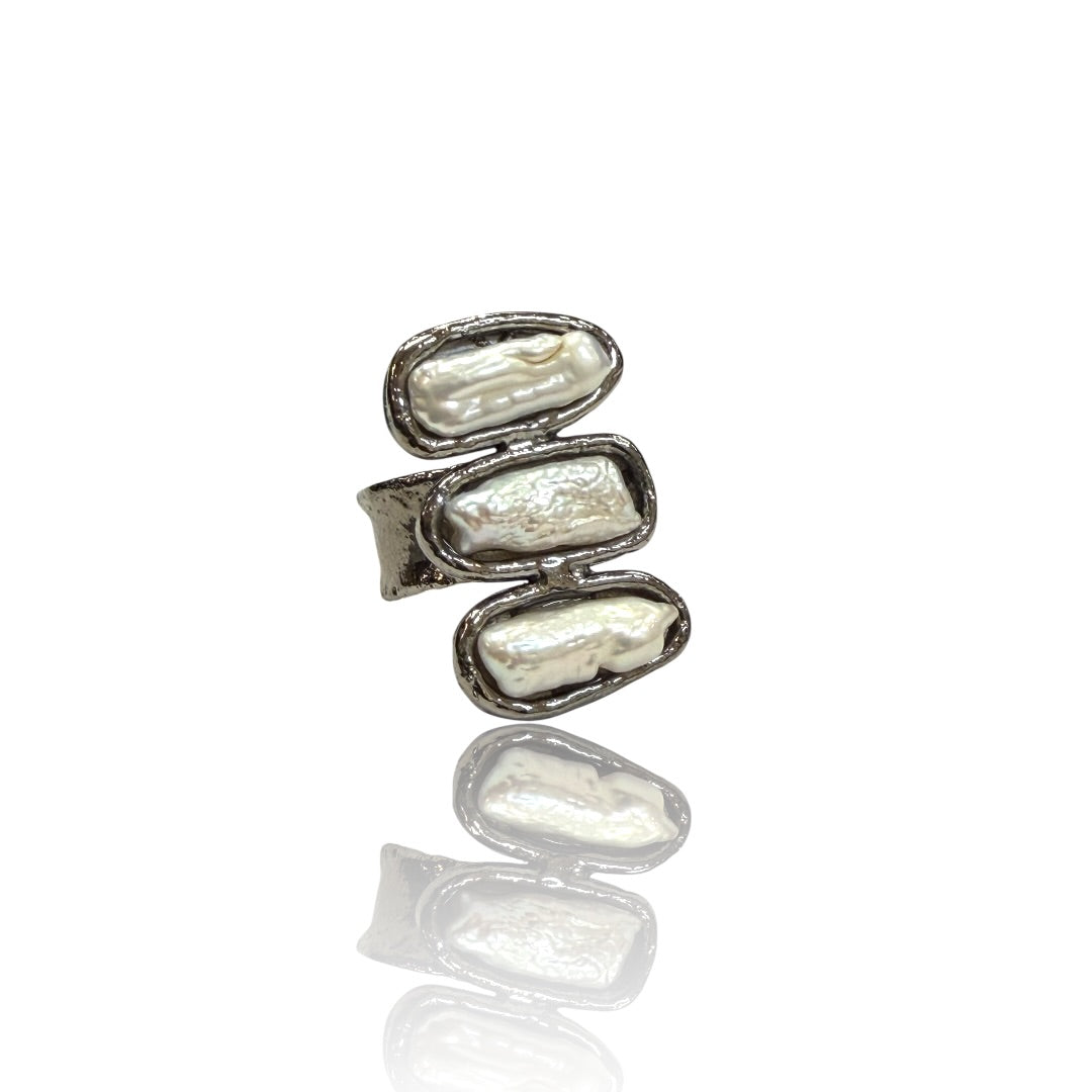 Trinity Pearl Ring