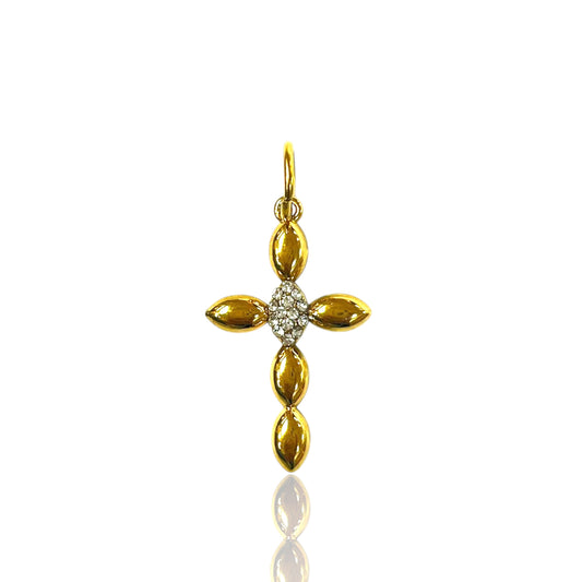 Golden Cross Charm
