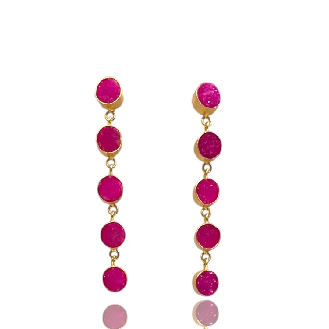 DRUZY DANGLE EARRINGS