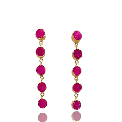 DRUZY DANGLE EARRINGS