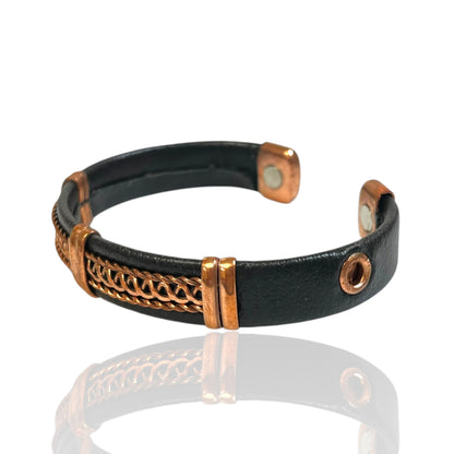 Leather Copper Cuff