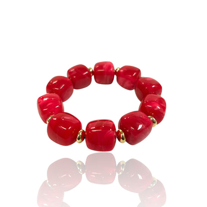 Resin bead bracelets