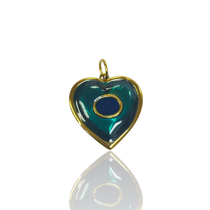 Emerald Heart Charm