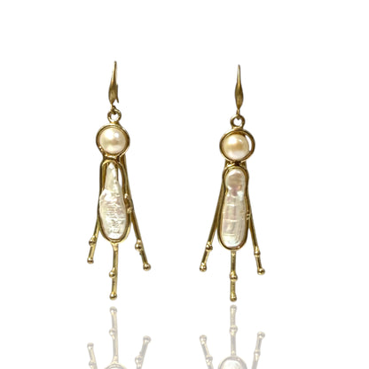 Lila Pearl Earrings