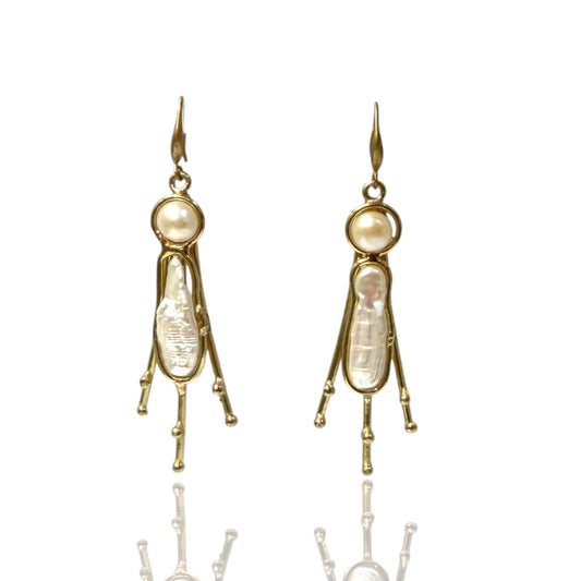 Lila Pearl Earrings