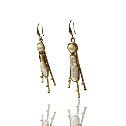 Lila Pearl Earrings