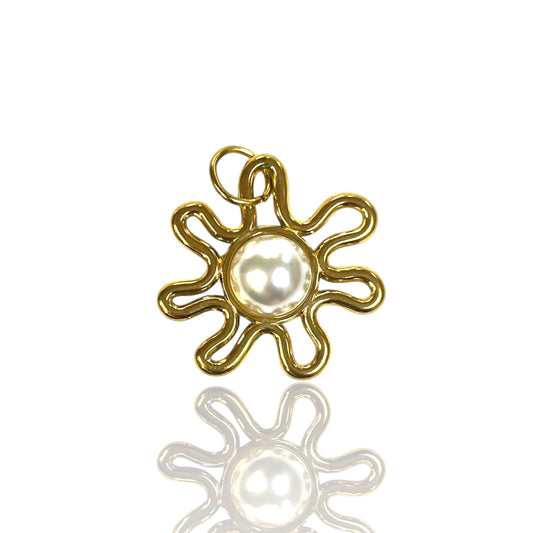Pearl Sunburst Charm
