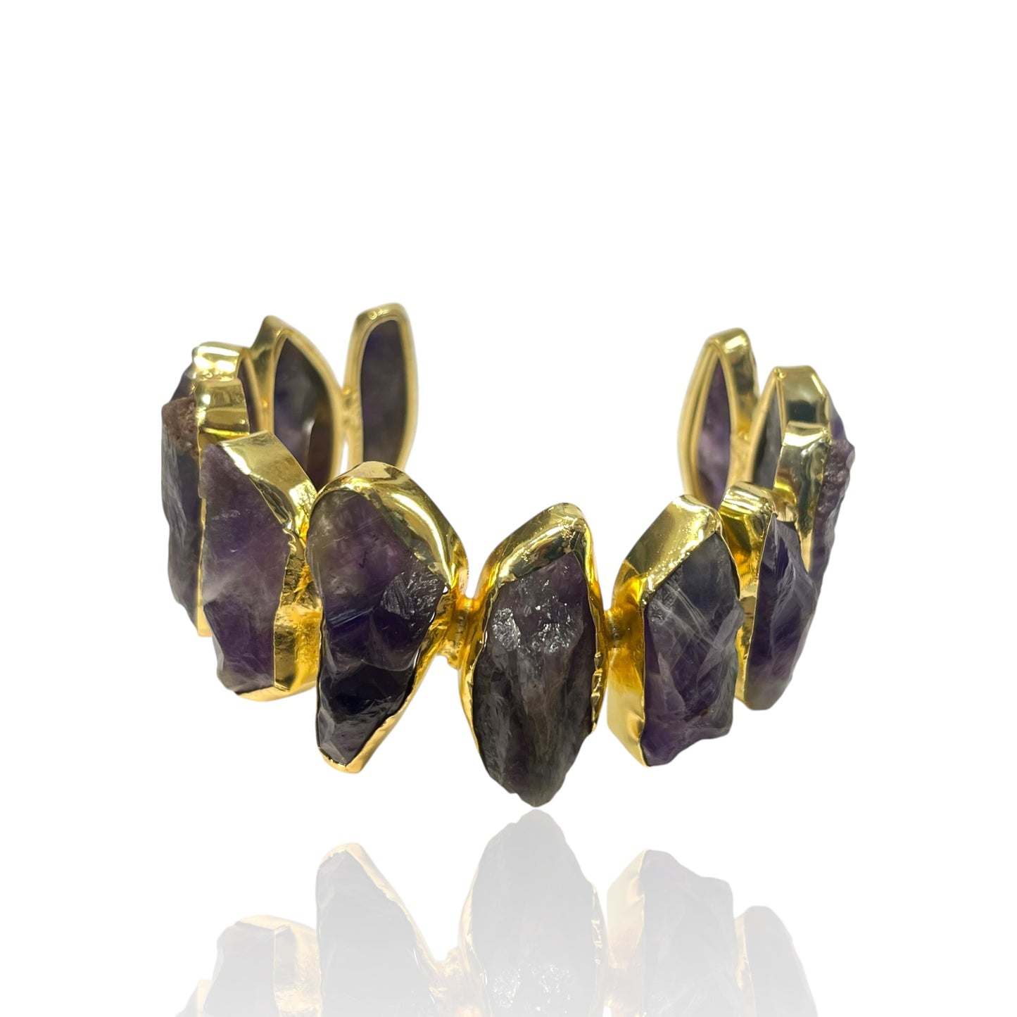 Iris Raw Stone Cuff