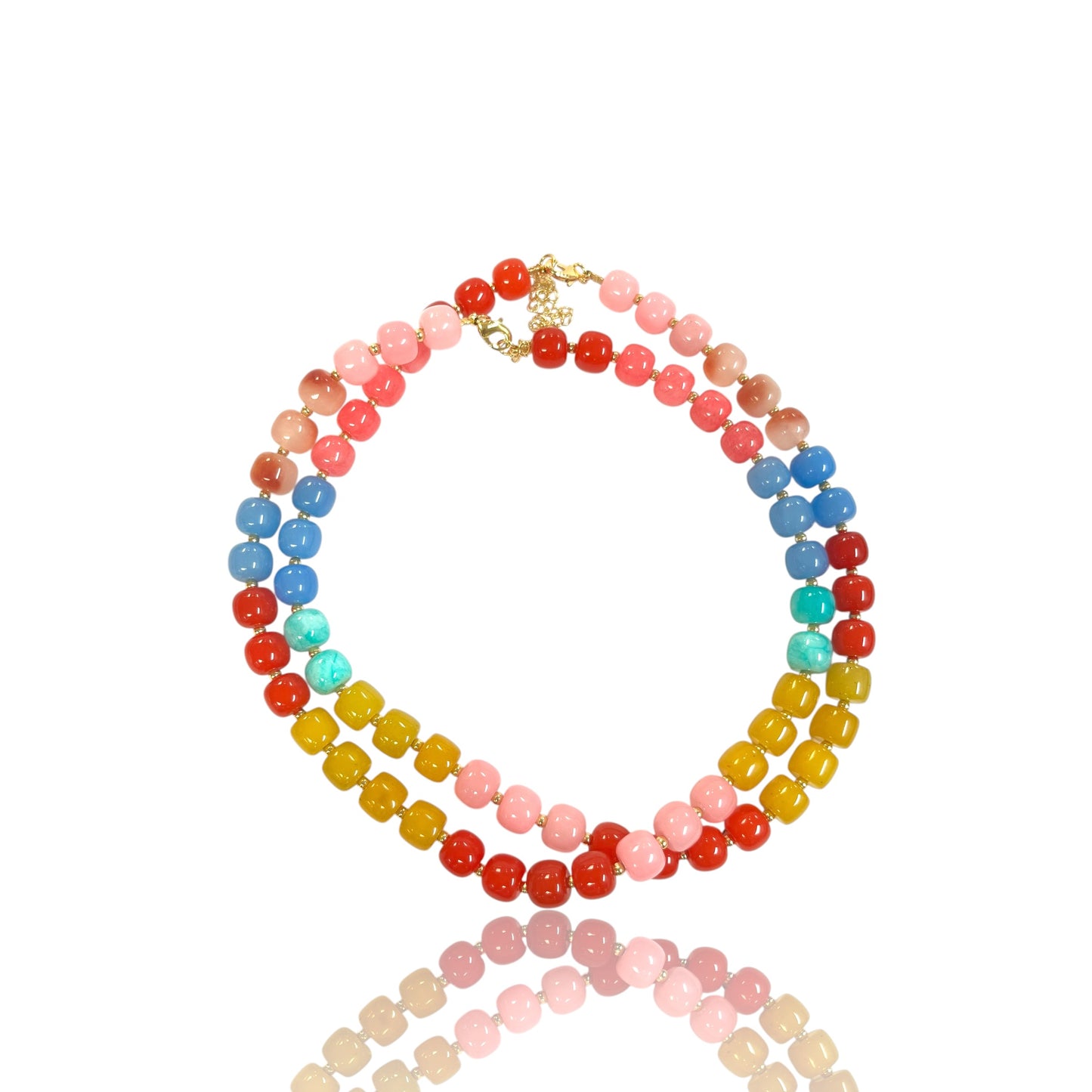 Pastel Hues Bead Necklaces