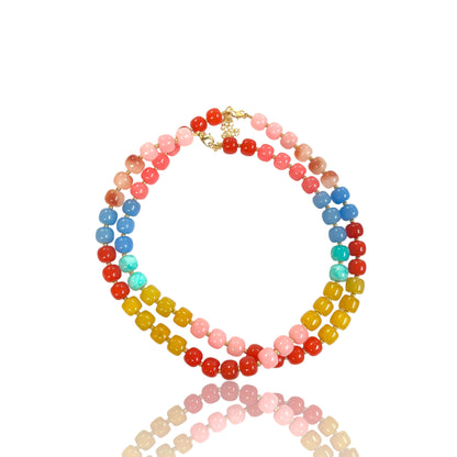 Pastel Hues Bead Necklaces