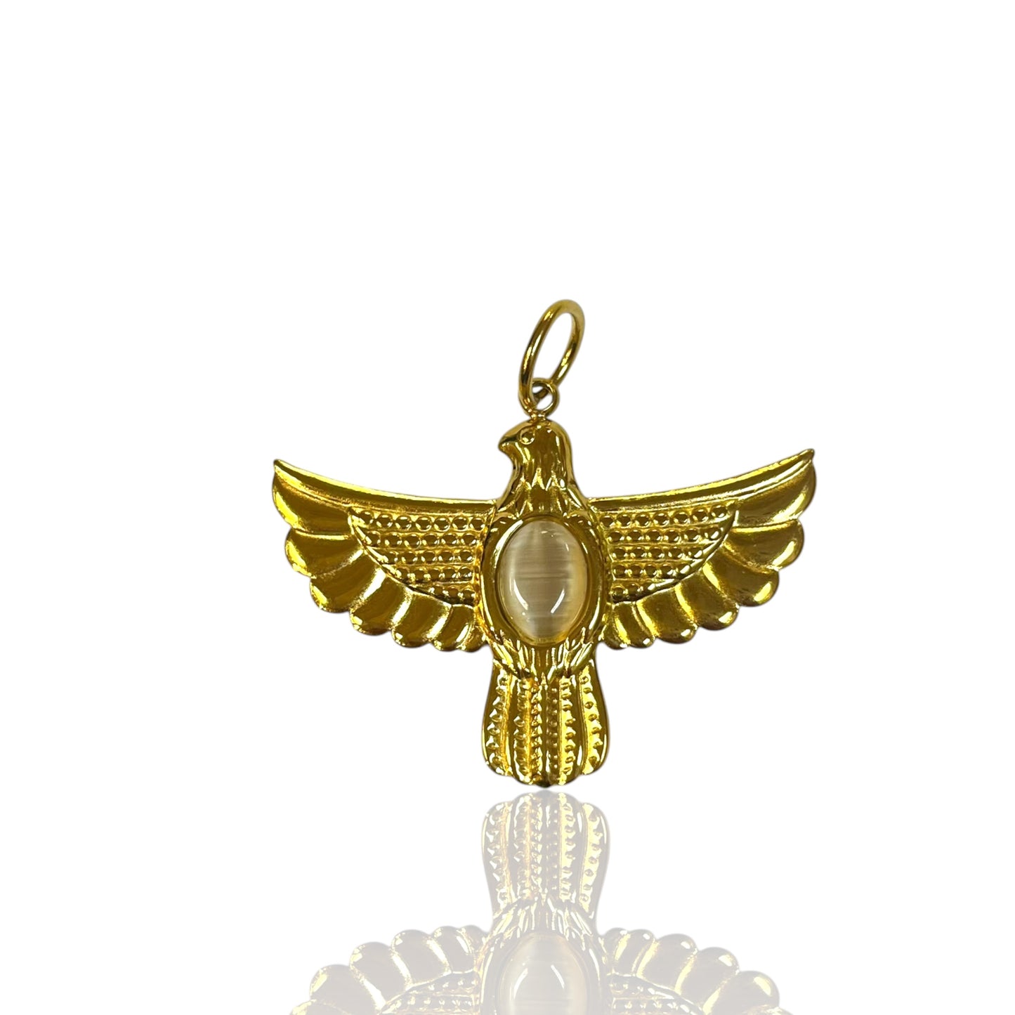 Onyx Eagle Charm