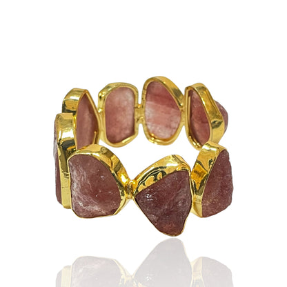 Iris Raw Stone Cuff