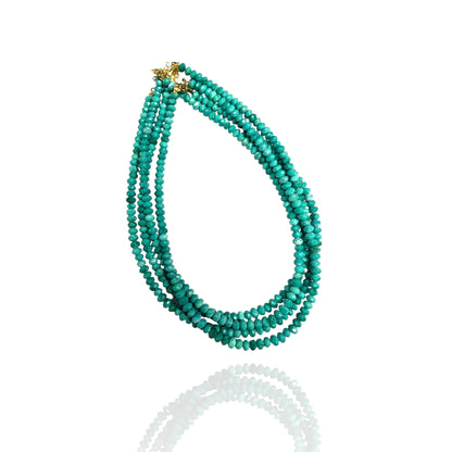 Faceted Bead Necklaces 6mm - Natural Stone